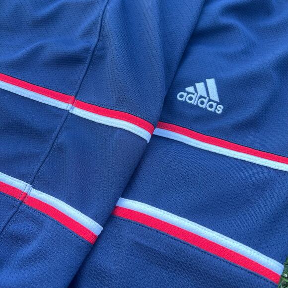 ADIDAS Red White Blue M Hockey Socks Polyester EUC - Picture 2 of 4